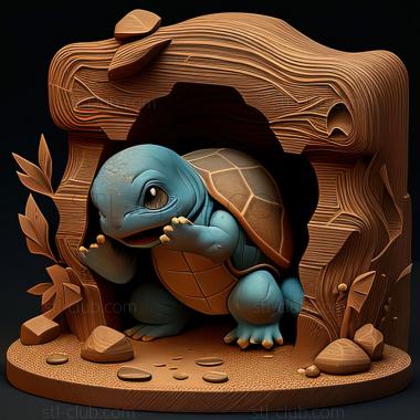 3D model A Hurdle for Squirtle Pokmon Contest  Yamabuki Confere (STL)